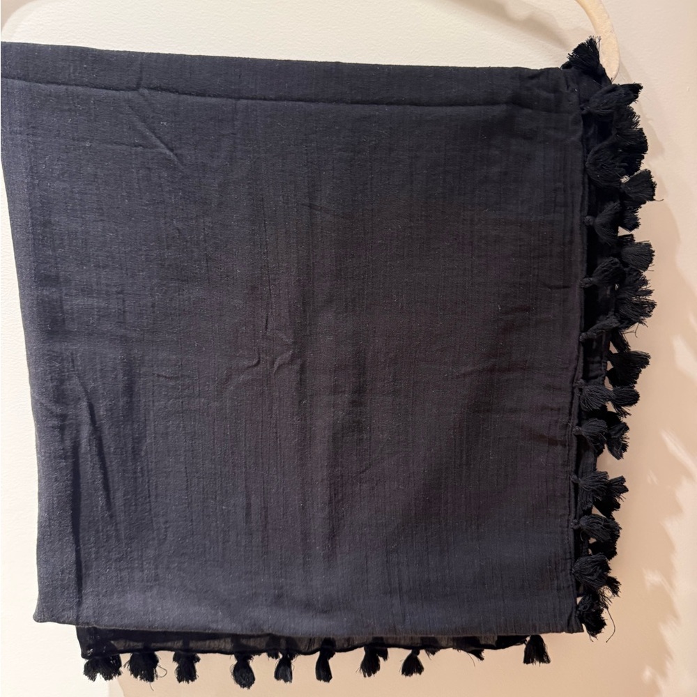 Seafolly Black Gauze Sarong - size OS - Picture 10 of 11